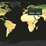 Planisphère mondial. Capture d'écran du site SoilGrids