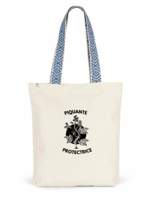 Tote bag « Piquante & Protectrice » – coton recyclé