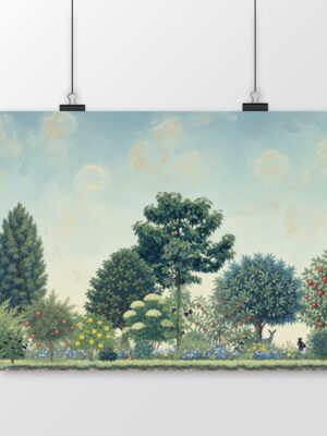 Affiche Jardin-Forêt – La Forêt Comestible (format paysage)