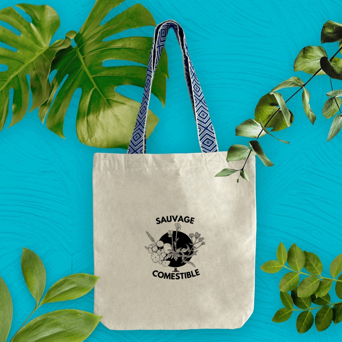 Tote bag « Sauvage & Comestible » – coton recyclé