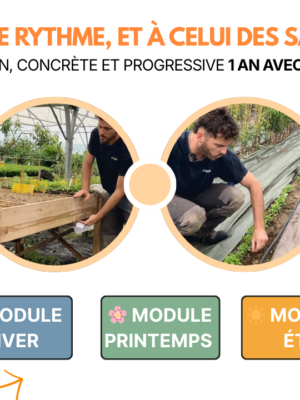 Pépinière en forêt comestible avec Lancelot de Pépins Perdus